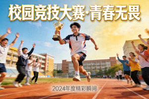 校园大赛青春竞技视频精彩封面